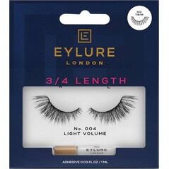 Eylure Eylure 3/4 Length Lashes sztuczne rzęsy z klejem efekt pogrubienia No. 004