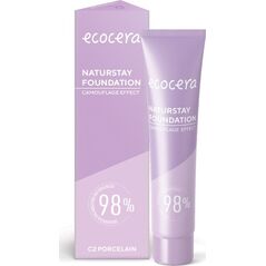 Ecocera  ECOCERA Naturstay Foundation Naturalny Podkład - efekt kamuflażu C2 Porcelain 30ml