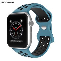 Λουράκι Σιλικόνης Sonique Sport για Apple Watch (38/40/41MM) Μπλε/Μαύρο 5201101869298