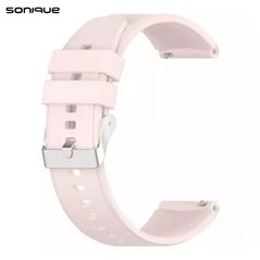 Λουράκι Σιλικόνης Smooth Band Sonique 20mm για Huawei Watch GT3 42mm/GT3Pro 43mm/GT2 42mm Ροζ 5201101871819