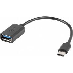 Adapter USB Lanberg USB-C - USB Czarny  (AD-OTG-UC-01)