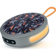 Głośnik BigBen Big Ben Głośnik Bluetooth Party Nano Podświetlenie 15W Camo Szary Orange