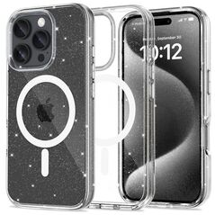 Case IPHONE 16 PRO Tech-Protect FlexAir Hybrid MagSafe Glitter transparent 5906302311446