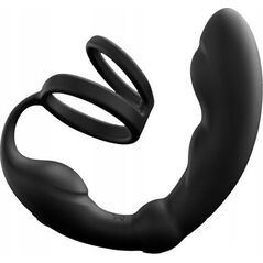 Masażer MARC DORCEL_P-Ring Prostate Massager masażer prostaty z podwójnym pierścieniem Black