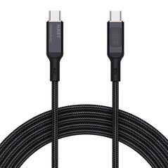 Aukey USB-C to USB-C Cable Aukey CB-MCC102, 100W, 1.8m (black) 067151  CB-MCC102 Black έως και 12 άτοκες δόσεις 689323785353