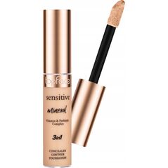 TOPFACE_Sensitive Mineral 3in1 Concealer korektor w płynie 3w1 001 12ml