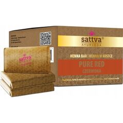 SATTVA_Ayurveda Henna Bar henna w kostce Pure Red 3x80g