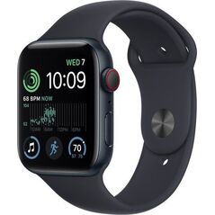 Smartwatch Apple Watch SE 2022 GPS + Cellular 44mm Midnight Alu Sport Granatowy  (MNPY3WB/A)