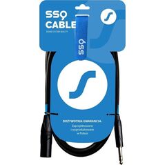 Kabel SSQ Jack 3.5mm - XLR 1m czarny (SS-1460)