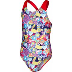 Speedo Dziecięcy strój kąpielowy Speedo DIGI ALV SPBK JF true navy/fed red/blue flame/rose violet/lapis blue/bright yellow rozmiar 11-12