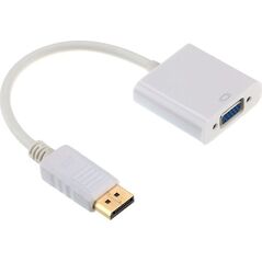 Adapter AV Gembird DisplayPort - D-Sub (VGA) biały (A-DPM-VGAF-02-W)