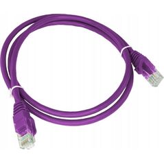 Alantec Patch-cord ALANTEC kat.6A U/UTP fioletowy 0,5m LSOH