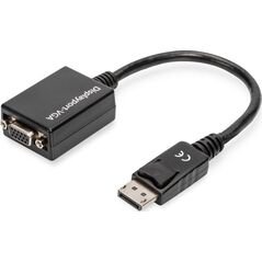 Adapter AV Digitus DisplayPort - D-Sub (VGA) czarny (AK-340403-001-S)