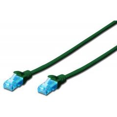 Digitus Patch cord U/UTP kat.5e PVC 0,5m zielony (DK-1512-005/G)