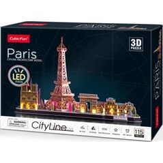 PUZZLE 3D CITY LINE LED PARYŻ - L525H