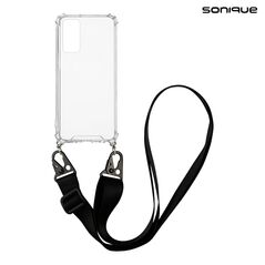 Θήκη Σιλικόνης με Strap Sonique Armor Clear Samsung Galaxy M14 5G Μαύρο 5201101920074