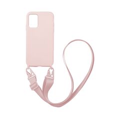 Θήκη Σιλικόνης με Strap CarryHang Sonique Samsung Galaxy A51 Ροζ 5201101704568