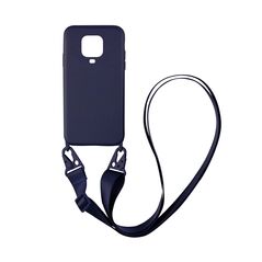 Θήκη Σιλικόνης με Strap CarryHang Sonique Xiaomi Redmi Note 9S/9 Pro Μπλε Σκούρο 5201101724467