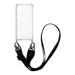 Θήκη Σιλικόνης με Strap Sonique Armor Clear Apple iPhone 11 Pro Max Μαύρο 5201101817848