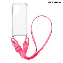 Θήκη Σιλικόνης με Strap Sonique Armor Clear Honor 50 5G / Nova 9 Φουξ 5201101902469