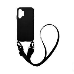 Θήκη Σιλικόνης με Strap CarryHang Sonique Samsung Galaxy A32 5G Μαύρο 5201101704759