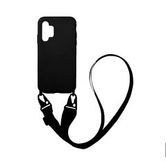 Θήκη Σιλικόνης με Strap CarryHang Sonique Samsung Galaxy A32 4G Μαύρο 5201101709921