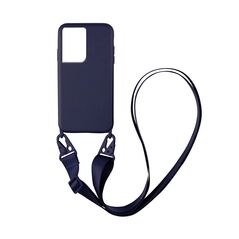 Θήκη Σιλικόνης με Strap CarryHang Sonique Samsung Galaxy S21 Ultra Μπλε Σκούρο 5201101723996