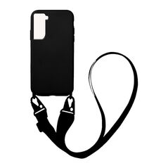 Θήκη Σιλικόνης με Strap CarryHang Sonique Samsung Galaxy S22 Μαύρο 5201101773960