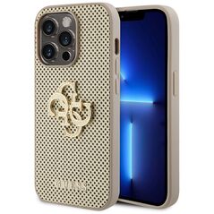 Guess Case for iPhone 15 Pro - Guess Leather Perforated 4G (GUHCP15LPSP4LGD) - Gold 3666339151584 έως 12 άτοκες Δόσεις