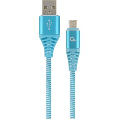 Kabel USB Gembird USB-A - microUSB 1 m Niebieski (CC-USB2B-AMmBM-1M-VW)