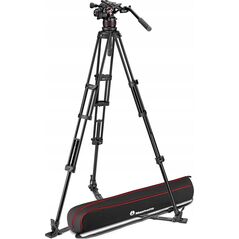 Statyw Manfrotto Zestaw Twin Alu z głowicą 612- dolna rozp