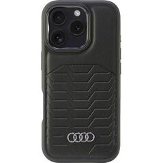 Audi Audi Synthetic Leather MagSafe iPhone 16 Pro 6.3" czarny/black hardcase AU-TPUPCMIP16P-GT/D3-BK