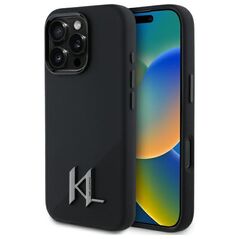 Karl Lagerfeld Case for iPhone 16 Pro Max - Karl Lagerfeld Silicone MagSafe (KLHMP16XSCMKMPCK) - Shadow Metal Initial 3666339294113 έως 12 άτοκες Δόσεις