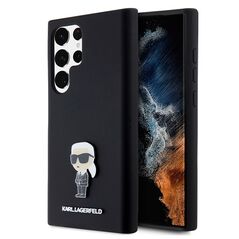 Karl Lagerfeld Case for Samsung Galaxy S23 Ultra (KLHCHCS23LSMHMHKKKNPK) - Karl Lagerfeld Silicone - Ikonik Metal Pin 3666339242282 έως 12 άτοκες Δόσεις