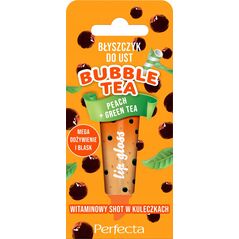 Alkotest PERFECTA_Bubble Tea błyszczyk do ust Peach + Green Tea 10g