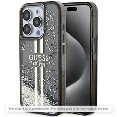 Guess Case for iPhone 16 Pro - Guess Glitter Fixed Big 4G (GUHCP16LHGG4SGGK) - Black 3666339328467 έως 12 άτοκες Δόσεις