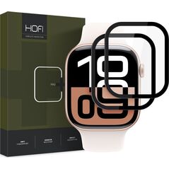 Hofi SZKŁO HYBRYDOWE HOFI HYBRID PRO+ 2-PACK APPLE WATCH 10 (42 MM) BLACK