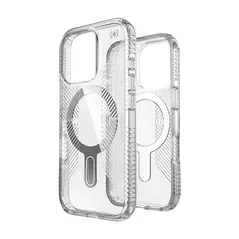 Case Speck Presidio Perfect-Clear Grip ClickLock & MagSafe Apple iPhone 16 Pro (Clear / Chrome Finish / Serene Silver) SPK650 840168540853