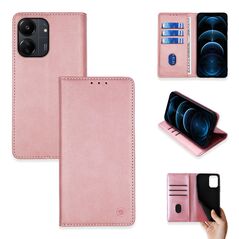 Θήκη Πορτοφόλι Vintage Magnet Wallet Sonique Xiaomi Redmi 13C 4G / Redmi 13C 5G / Poco C65 4G Ροζ Χρυσό 5201101968342