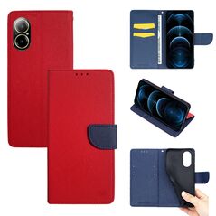 Θήκη Πορτοφόλι Sonique Trend Wallet Realme C67 4G Κόκκινο / Σκούρο Μπλε 5210312063937