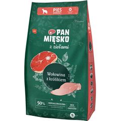 Pan Mięsko Z Ziołami Wołowina z królikiem (dorosły) chrupki M 9kg