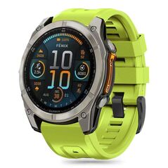 Strap for GARMIN FENIX 5X / 5X PLUS / 6X / 6X PRO / 7X / 8 (51MM) Tech-Protect Silicone lime 5906302376889