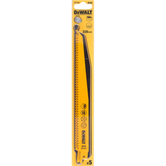 Dewalt Brzeszczoty do pilarek szablowych BIM 228mm podz. 3,6-5,1mm 5szt. DT2349 3098185 5035048034590