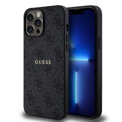 Guess Case for iPhone 13 Pro Max - Guess 4G Ring Classic Classic Logo MagSafe (GUHMP13XG4GFRK) - Black 3666339226275 έως 12 άτοκες Δόσεις