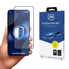 Tempered Glass 5D IPHONE 16 PRO MAX 3mk HardGlass Max Matt black 5903108588904