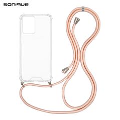 Θήκη Σιλικόνης με Κορδόνι Sonique Armor Clear Xiaomi Xiaomi 13 Lite 5G Ροζ Σατινέ 5201101995089