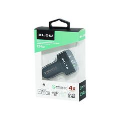 BLOW Φορτιστής αυτοκινήτου 3xUSB Quick Charge 3.0 BLOW DM-75-748 έως 12 άτοκες Δόσεις