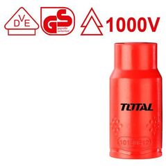 TOTAL ΚΑΡΥΔΑΚΙ ΕΞΑΓΩΝΟ 1/2" 16mm 1000V VDE (THIHAST12161) ως 12 Άτοκες Δόσεις