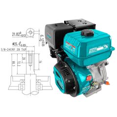 TOTAL ΕΠΑΓΓ. ΚΙΝΗΤΗΡΑΣ ΒΕΝΖ. 389cc - 13HP ΣΦΗΝΑ (TGEN1881) ως 12 Άτοκες Δόσεις