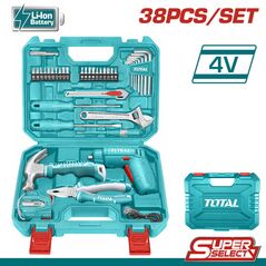 TOTAL ΣΕΤ ΚΑΤΣΑΒΙΔΙ ΜΠΑΤ. Li-ion 4V 38ΤΕΜ  SUPER SELECT (THKTHP10386) ως 12 Άτοκες Δόσεις